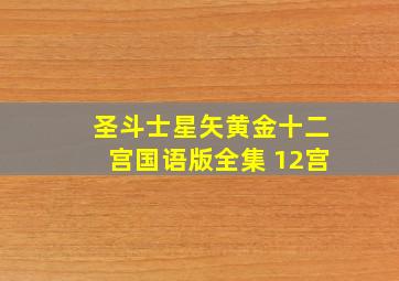 圣斗士星矢黄金十二宫国语版全集 12宫